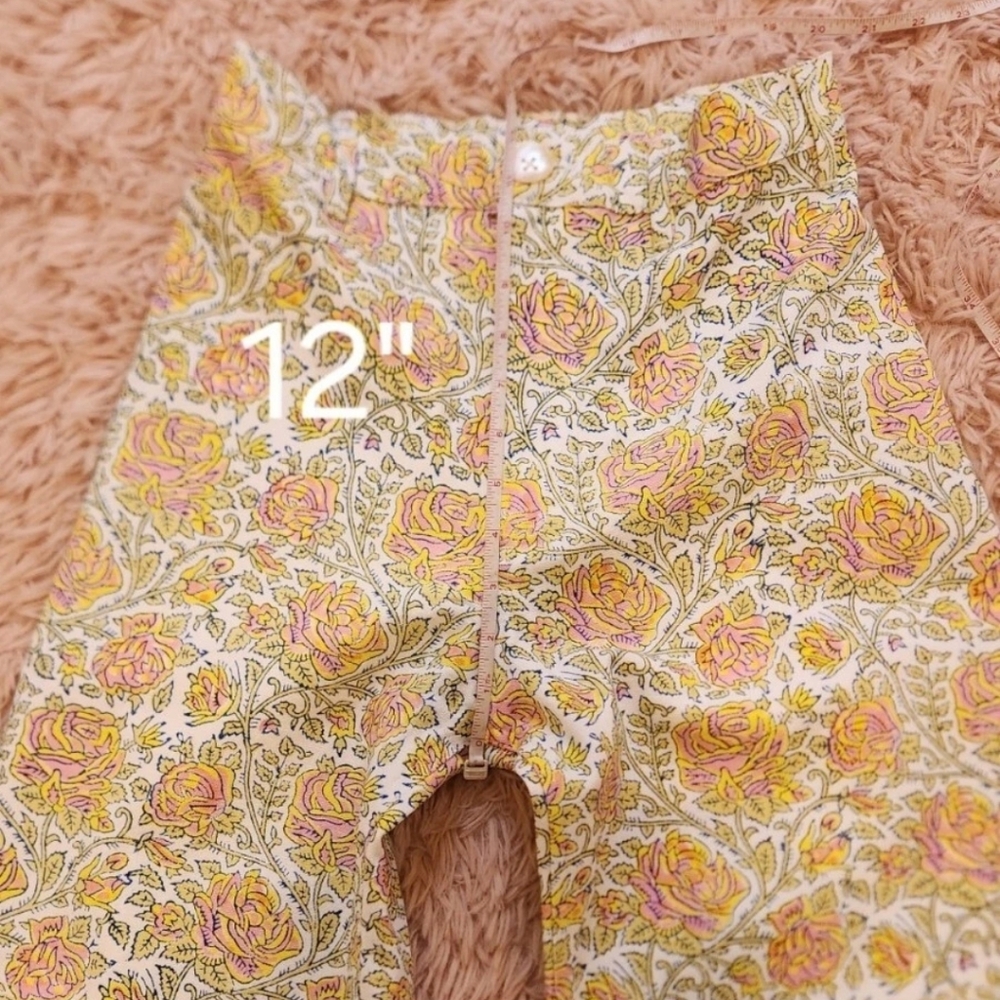 SZ BLOCKPRINTS x J CREW Floral Disco Pants & Shirt Set XS - Picture 14 of 16